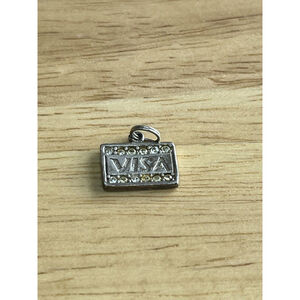 Sterling Silver Visa Charm Bling 925 For Charm Bracelet